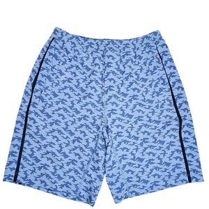 Lululemon Pace Breaker Lined Camo Blue Mens Med Athletic Shorts